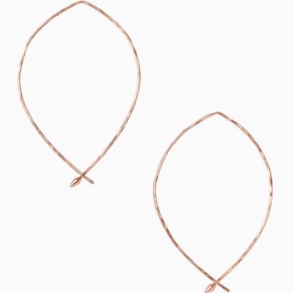 Stella & Dot Jewelry - Stella & Dot | Retired🌹⚜️[ROSEGOLD] Large Hammered Hoop Earrings